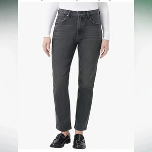 Kirkland Signature Black High-Waisted Straight Leg Jeans